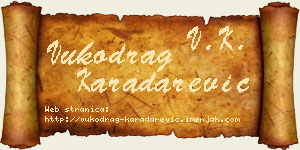 Vukodrag Karadarević vizit kartica